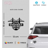 Road Awareness Civil Engineer Decal